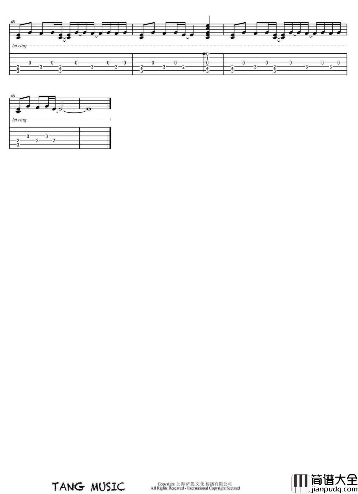 Jingle_Bells指弹谱_圣诞歌曲_吉他独奏视频