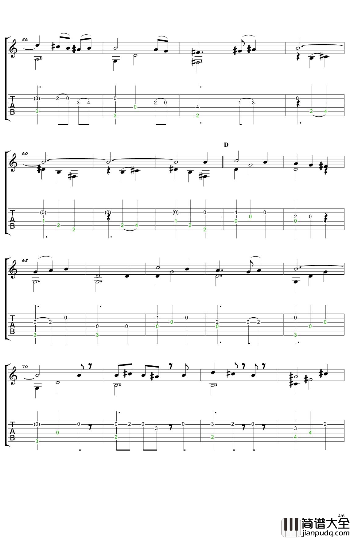 人生的旋转木马指弹吉他谱_南泽大介_充满空灵奇幻的风情