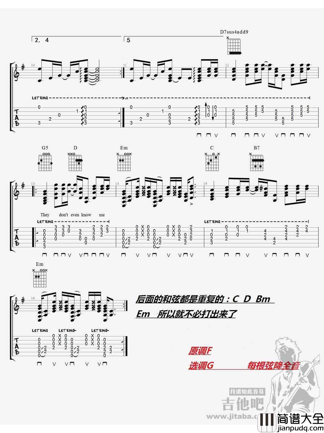Lier_and_Accuser吉他谱_林俊杰_六线谱高清版