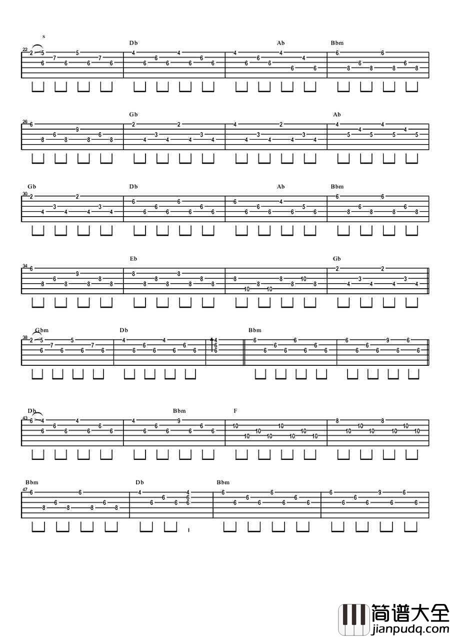 if_you吉他谱_bigbang_If_You六线谱(完整版编配)