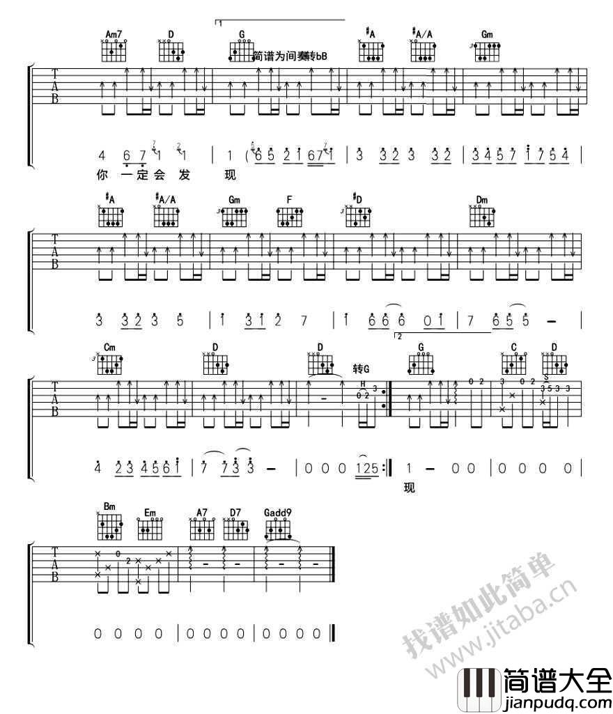 王力宏_爱一点吉他谱_王力宏_电影_非常幸运_主题曲