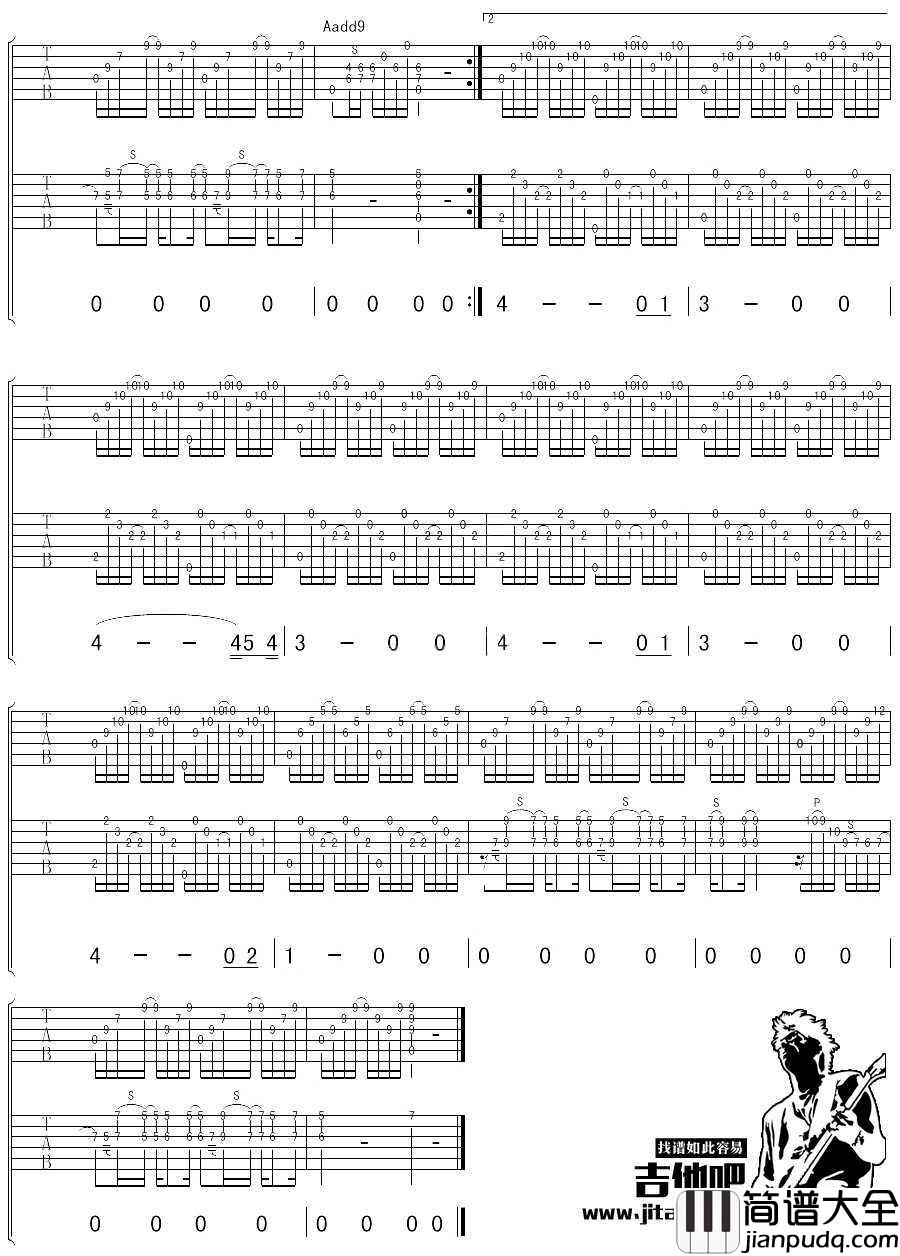回不去的旅人吉他谱_A调指法_棉花糖_吉他弹唱六线谱