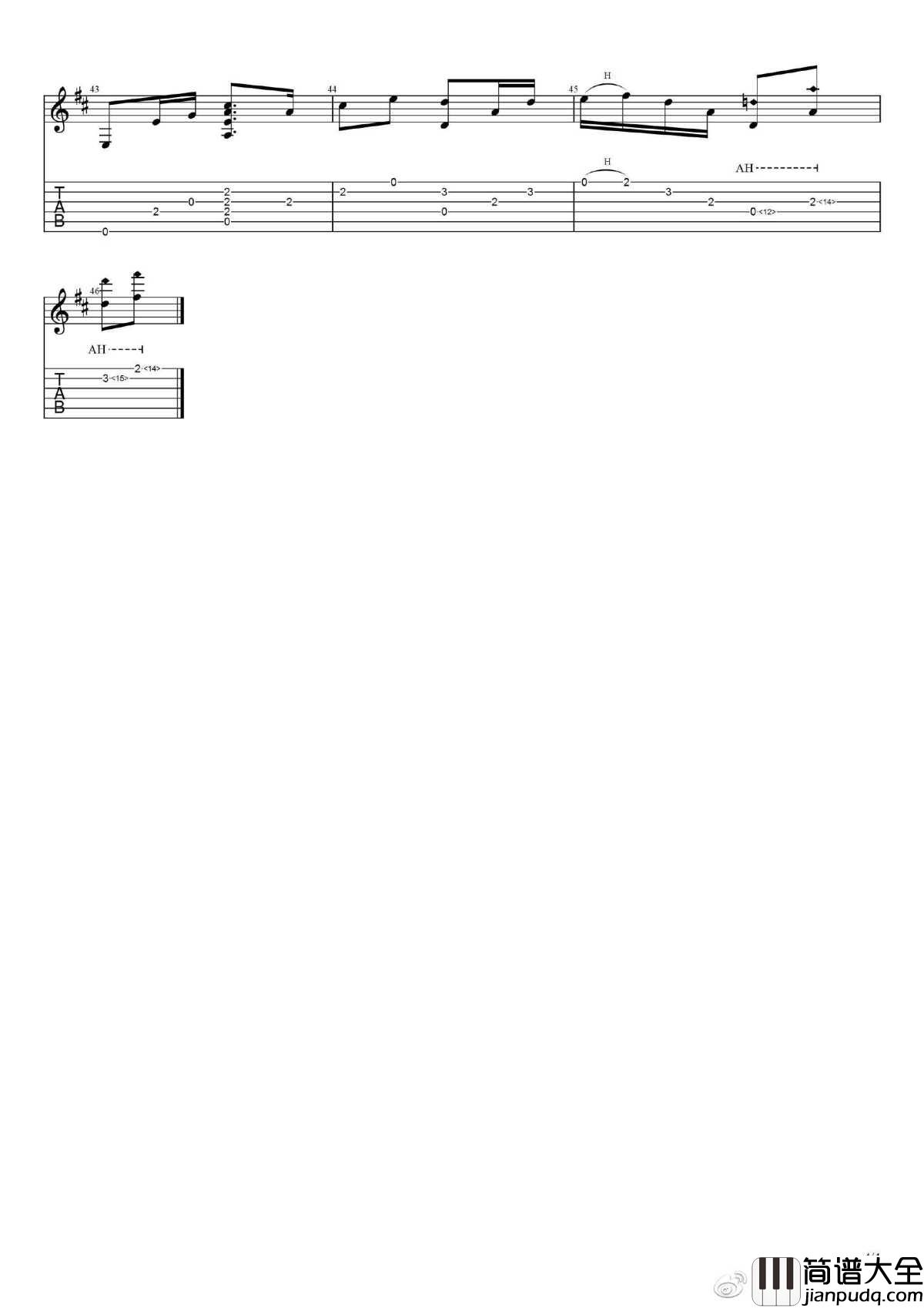 我要你指弹谱_电影_驴得水_主题曲_原版吉他谱