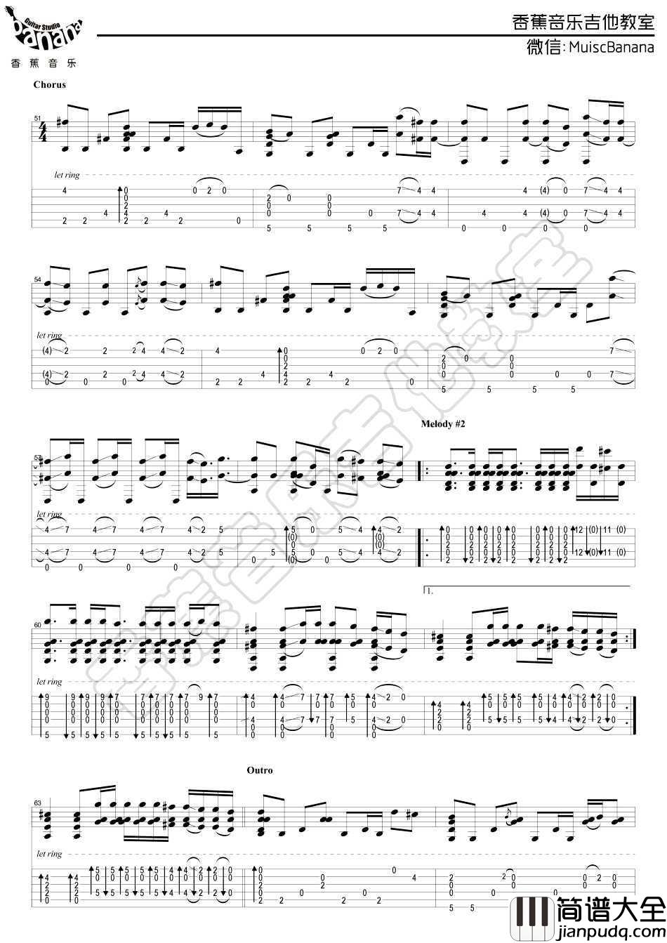 Faded_指弹吉他谱_Alan_Walker_Faded_吉他独奏谱