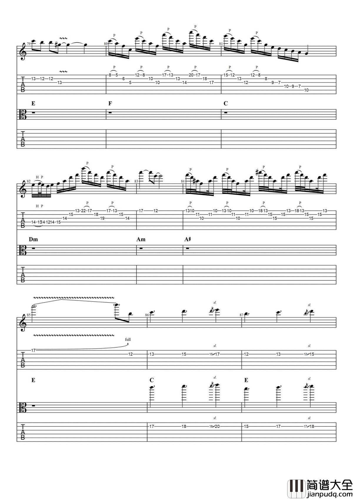 沙漠骆驼吉他谱_原版六线谱_展展与罗罗_完整图片谱