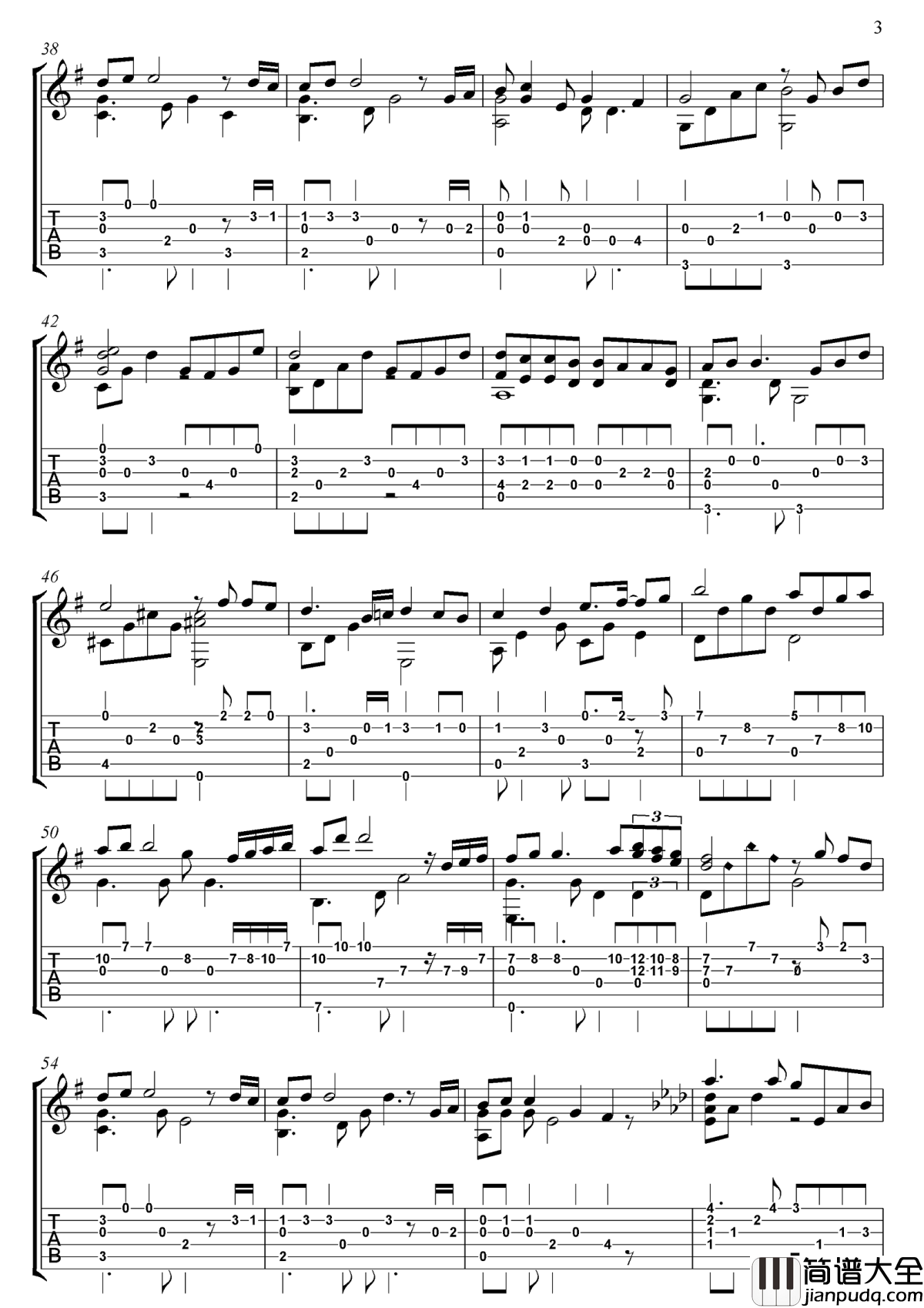 Kiss_The_Rain指弹谱__雨的印记_吉他独奏谱_指弹视频演示