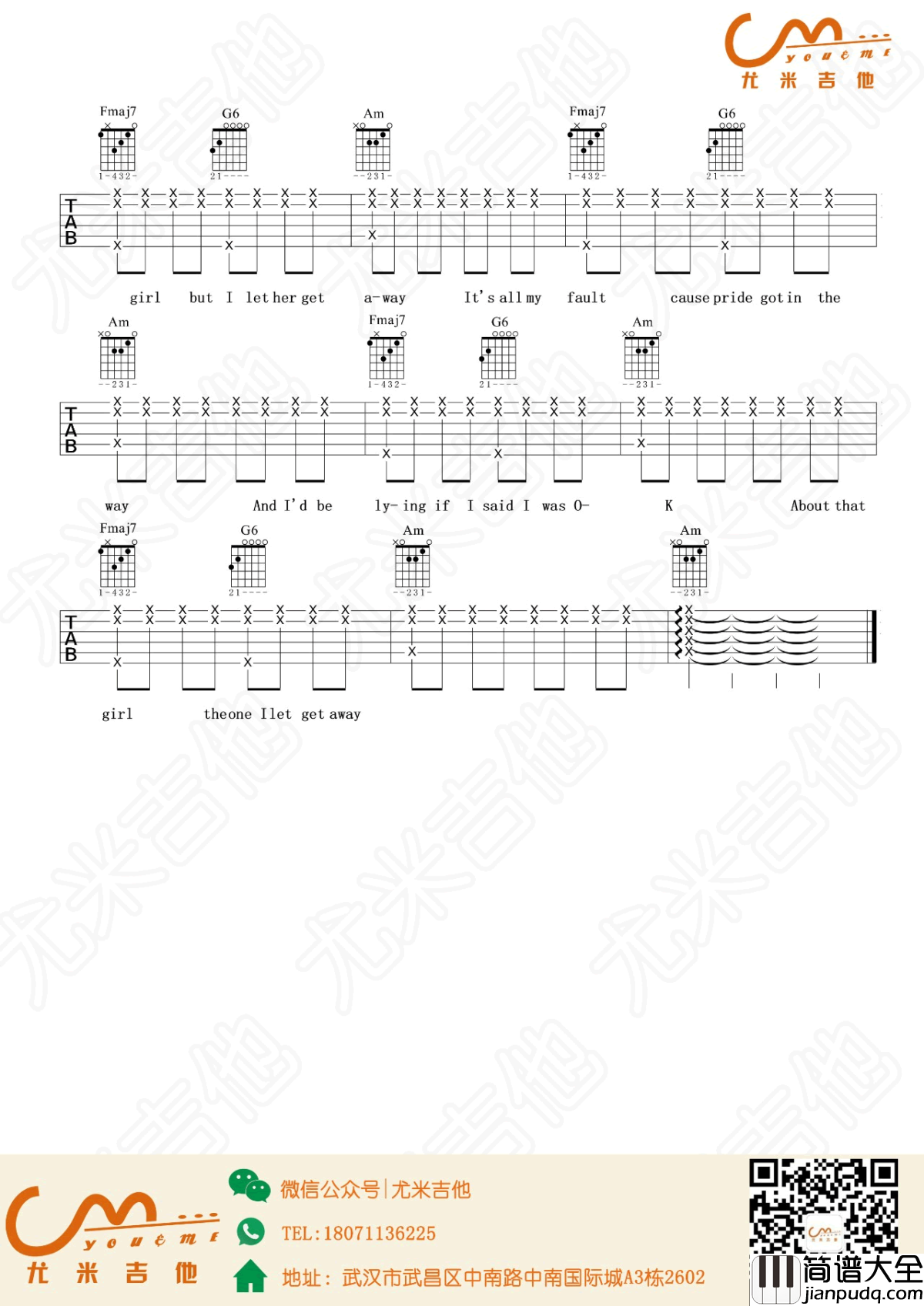 That_Girl吉他谱_Olly_Murs_吉他弹唱