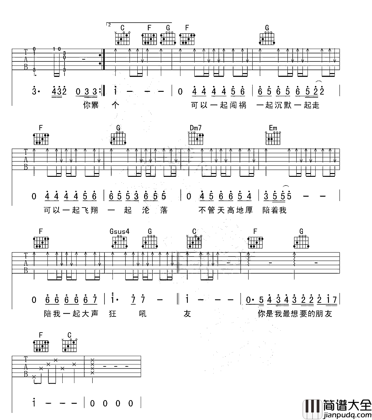 天高地厚吉他谱_信乐团_辽阔的空间感和对感情的无边思念