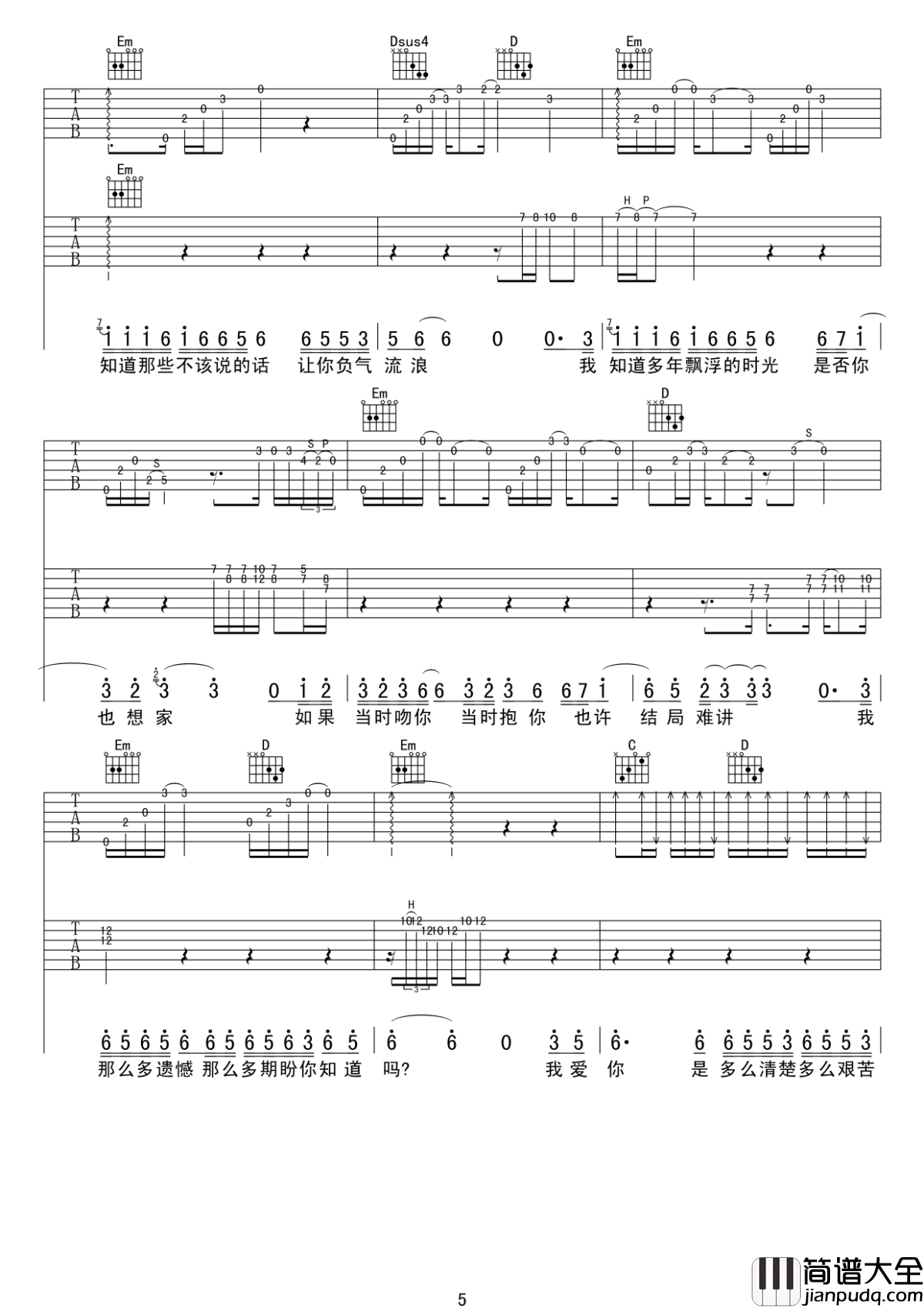 信仰吉他谱_张信哲_岁月静好，爱也是一种信仰