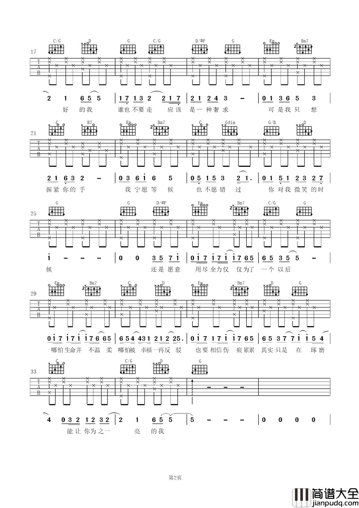 脆弱一分钟吉他谱_林宥嘉_成年人的世界里,脆弱一分钟都难