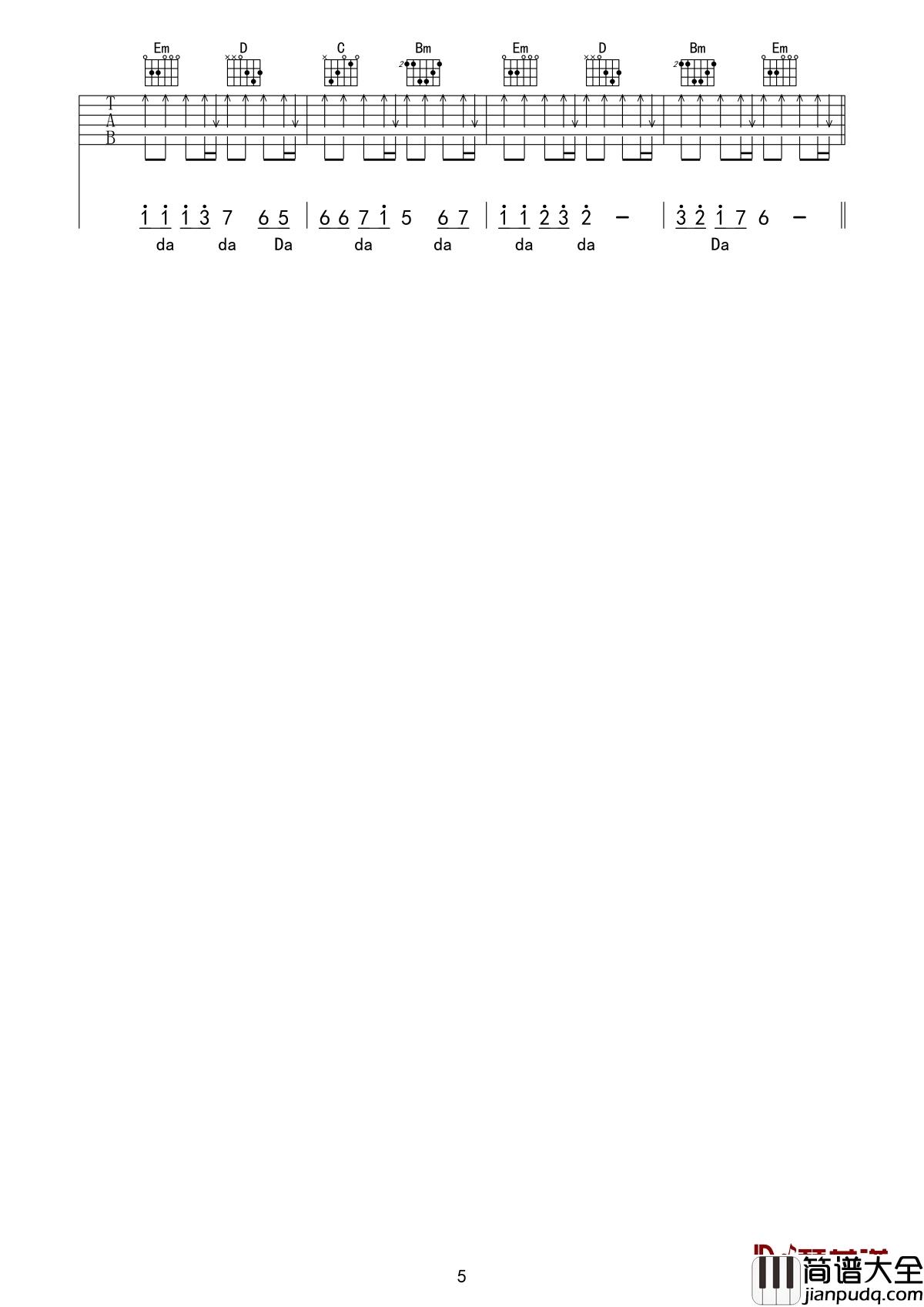 我已经爱上你吉他谱_昊华/康乐_我已经爱上你，渴望着在一起