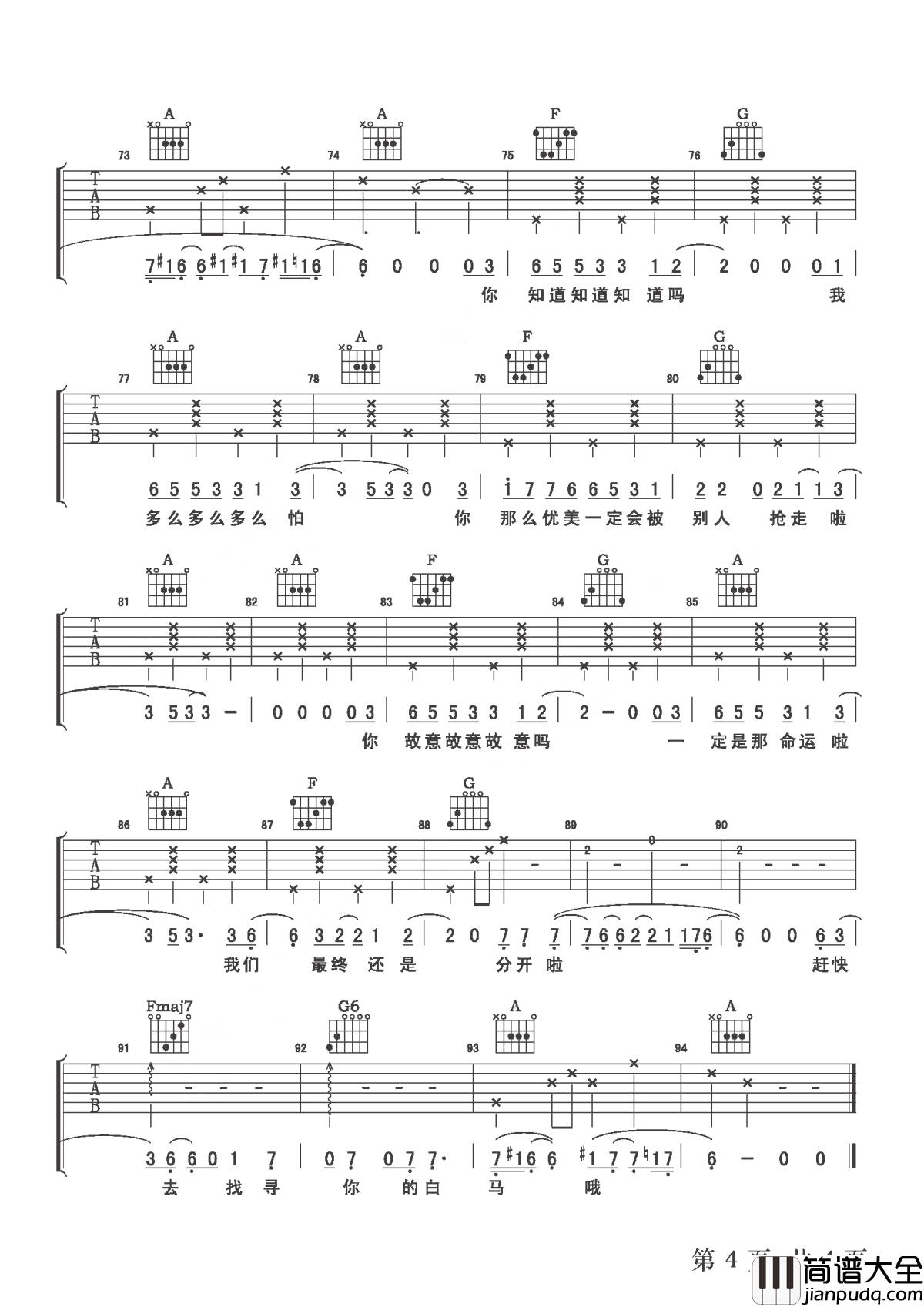 菲菲吉他谱_威士忌的碎冰_他有着奶味的嗓音，柔软无骨，却扣人心弦