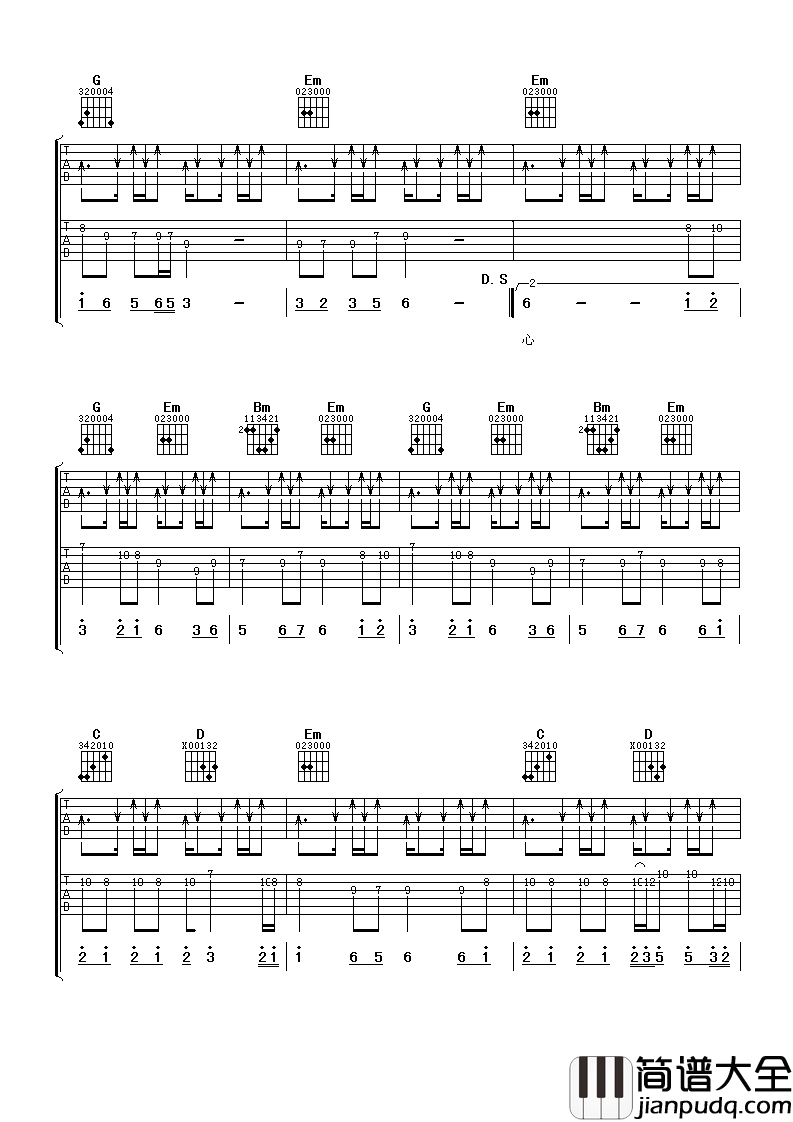 伤心太平洋吉他谱_任贤齐_尝尽了孤单却始终没有离开
