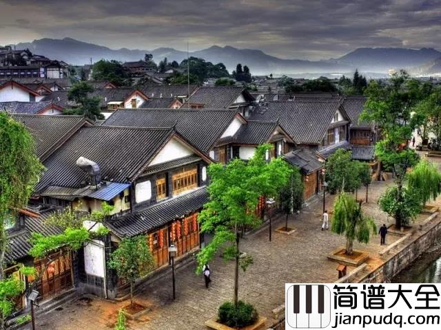 一瞬间吉他谱_丽江小倩_请再让我看你一眼