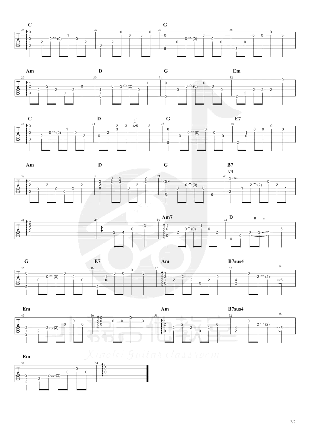 贝加尔湖畔指弹谱_李健_吉他独奏教学视频