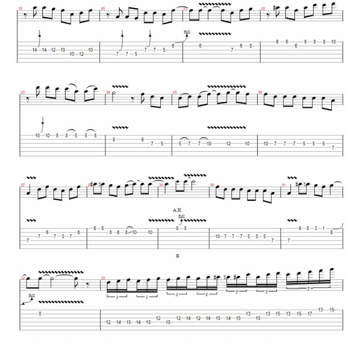 北京胡同指弹谱_原调六线谱_高清版_肖梦婷
