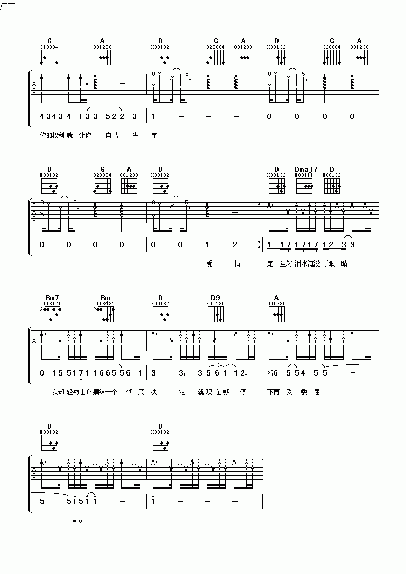 原来这才是真的你吉他谱__王心凌