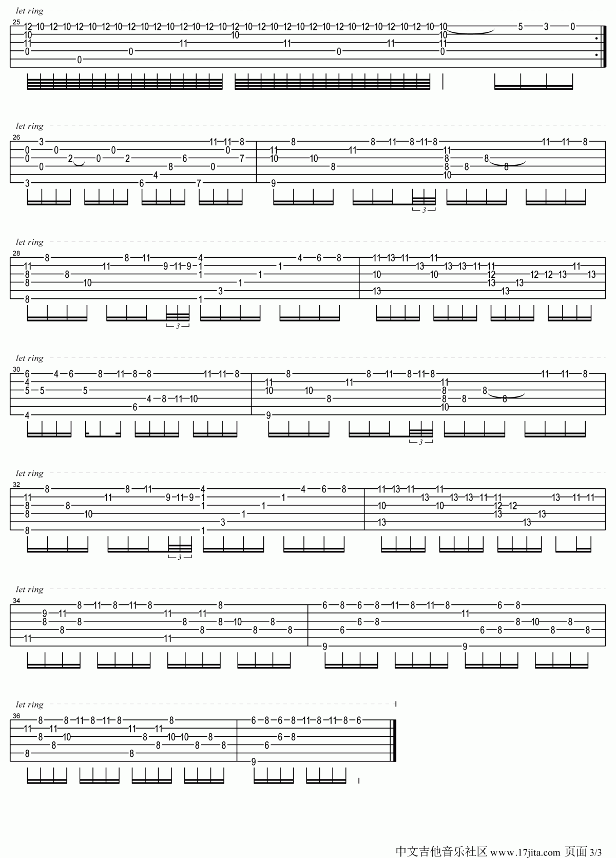 琴歌_青花瓷指弹吉他谱