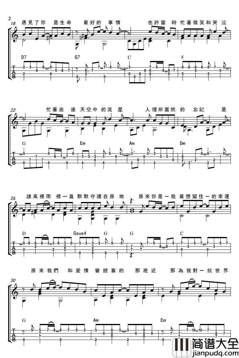 小幸运_尤克里里谱_田馥甄_独奏