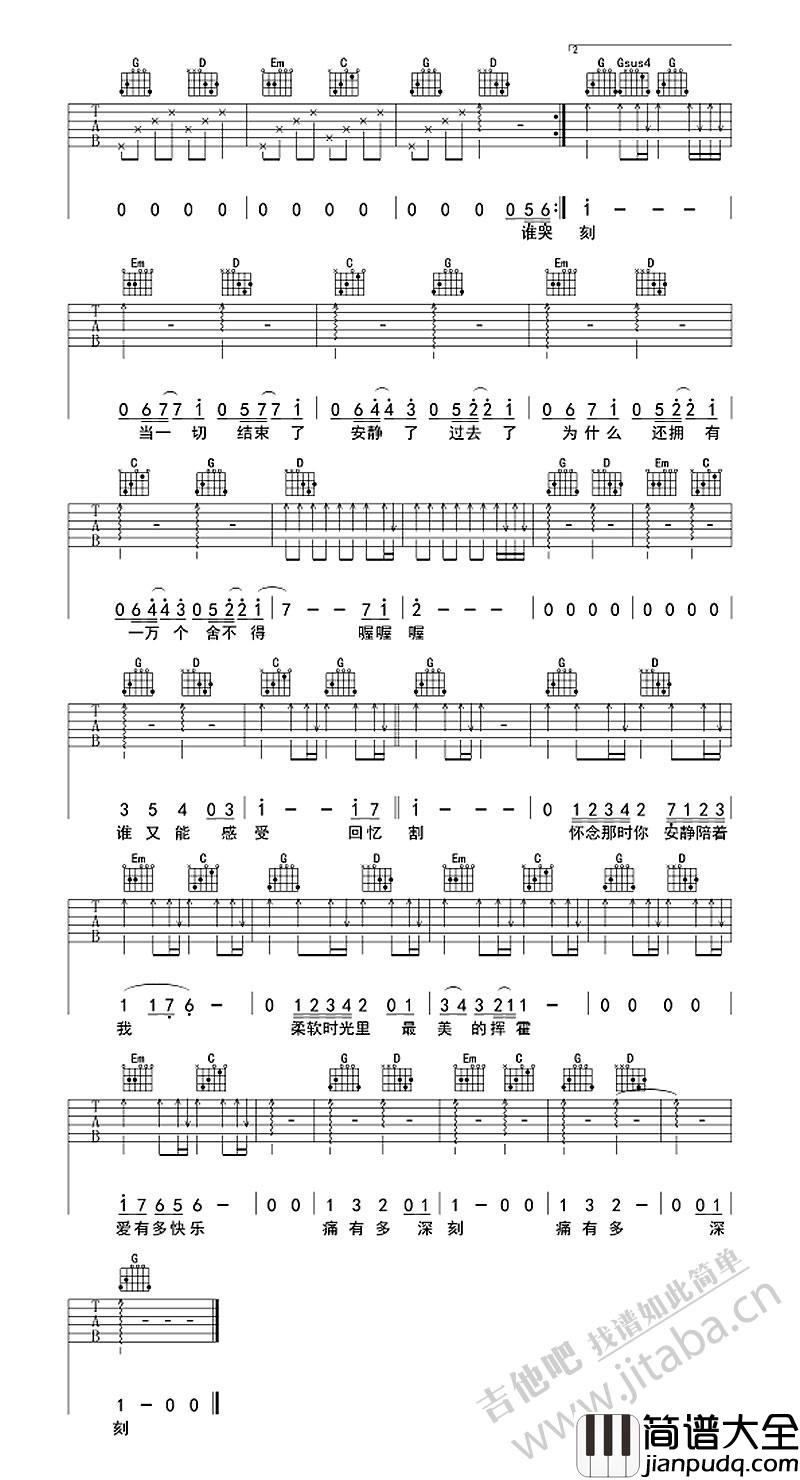 国王与乞丐吉他谱_杨宗纬华晨宇_吉他演奏示范