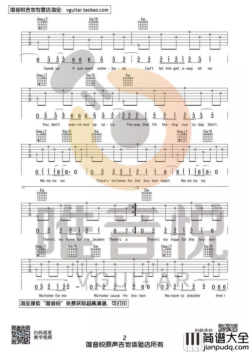 that_girl吉他谱_G调六线谱_Olly_Murs