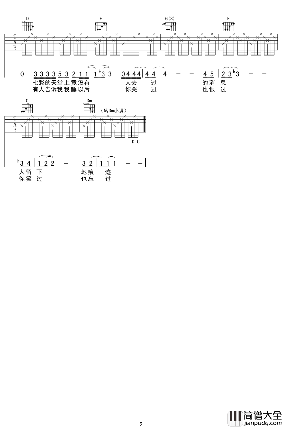 _Take_Care_吉他谱黑豹乐队弹唱谱