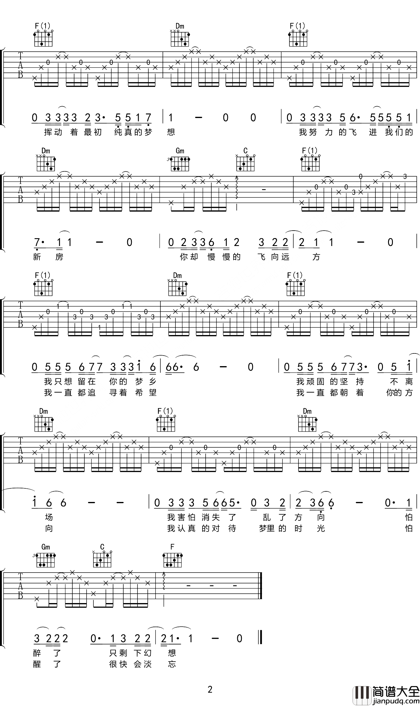 _路远_吉他谱张磊弹唱谱_好先生_插曲