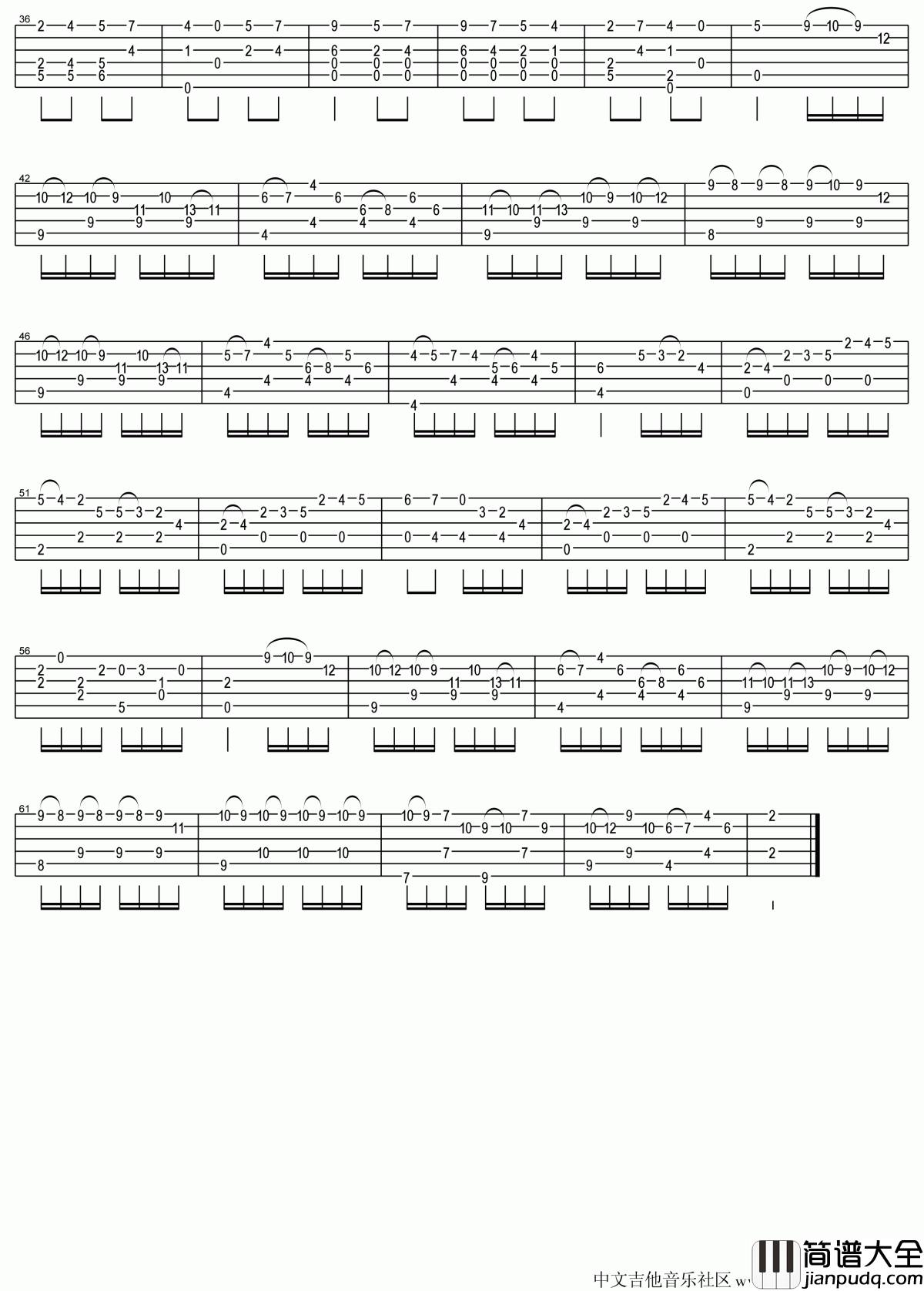 土耳其进行曲吉他指弹谱_莫扎特土耳其进行曲独奏谱