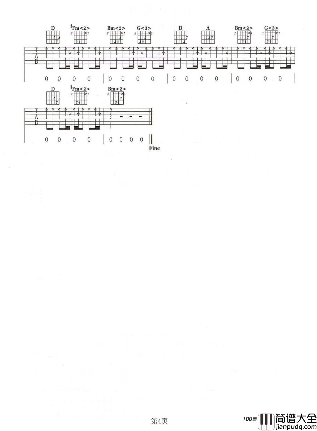 _穿越人海_吉他谱_张杰C调吉他弹唱谱六线谱