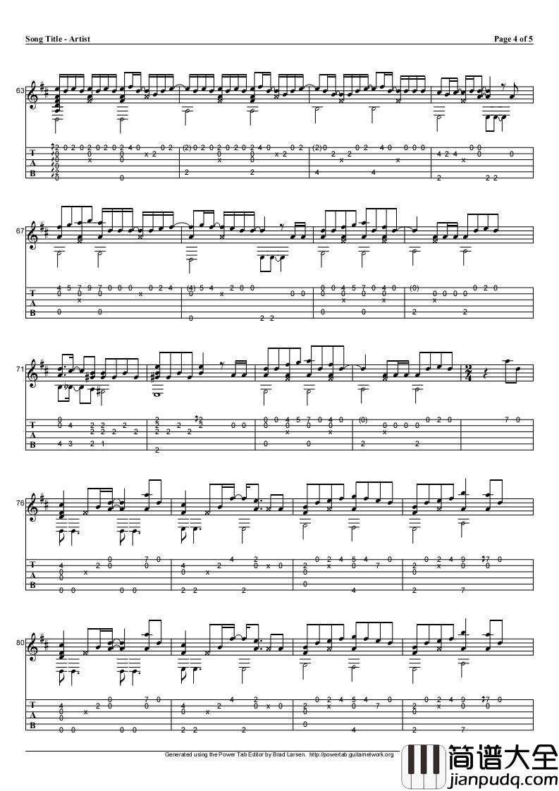 朝五晚九指弹吉他谱_帅气和尚爱上我独奏谱_日剧吉他谱