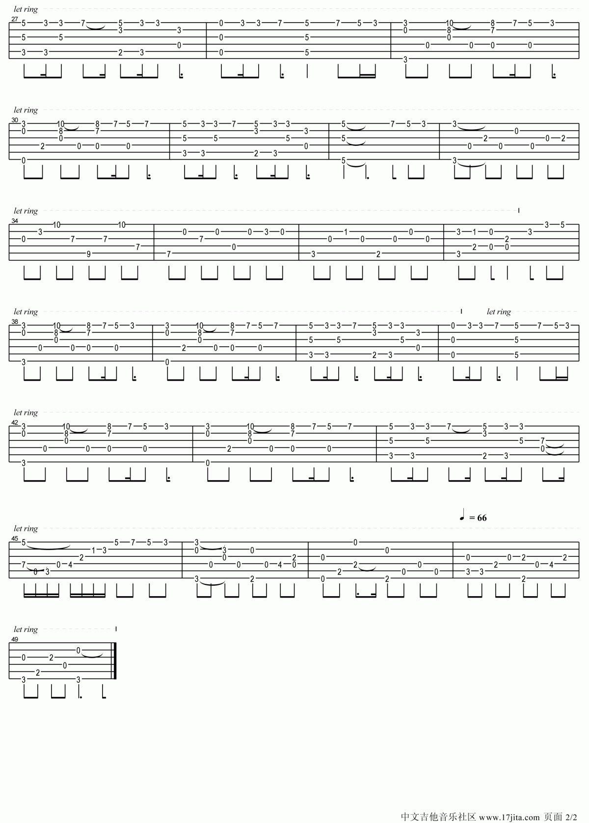 情歌指弹吉他谱__梁静茹