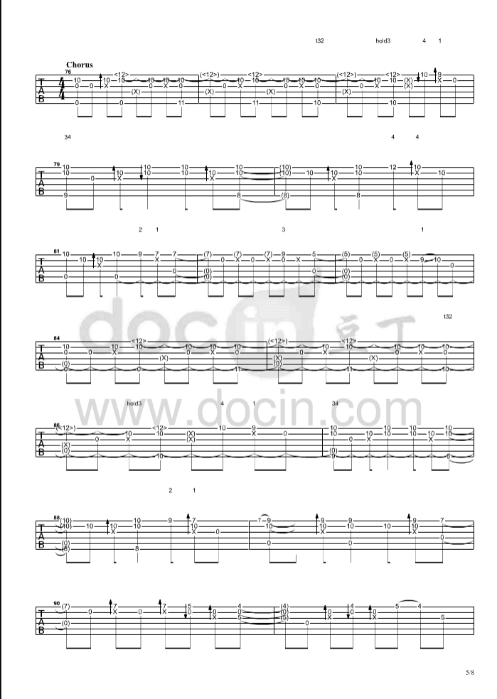 for_you指弹谱_D调六线谱_郑成河