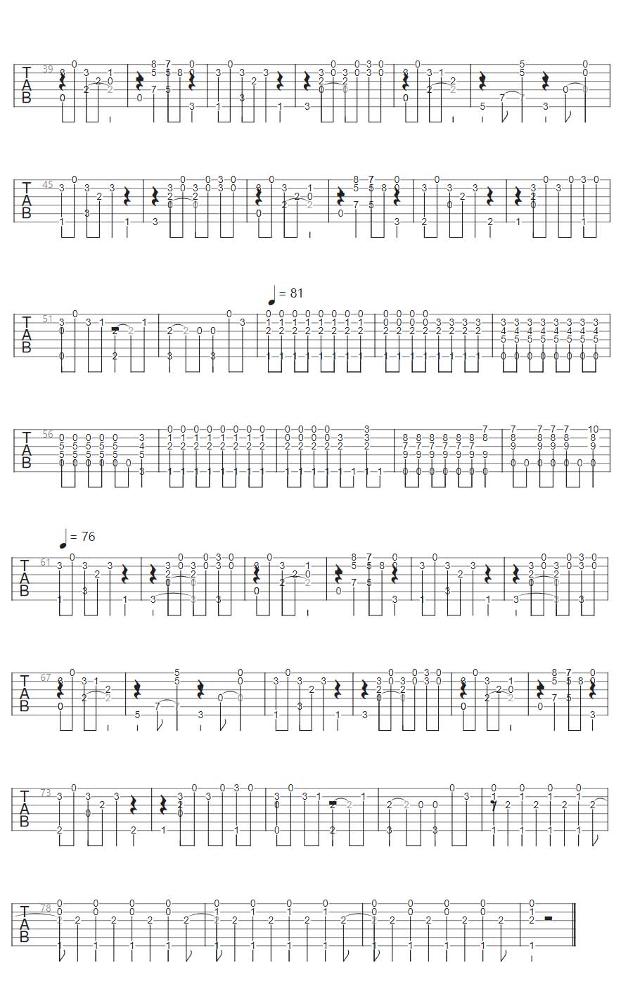 圣诞快乐吉他谱_劳伦斯先生_C调指弹/独奏谱_原版改编_图谱2