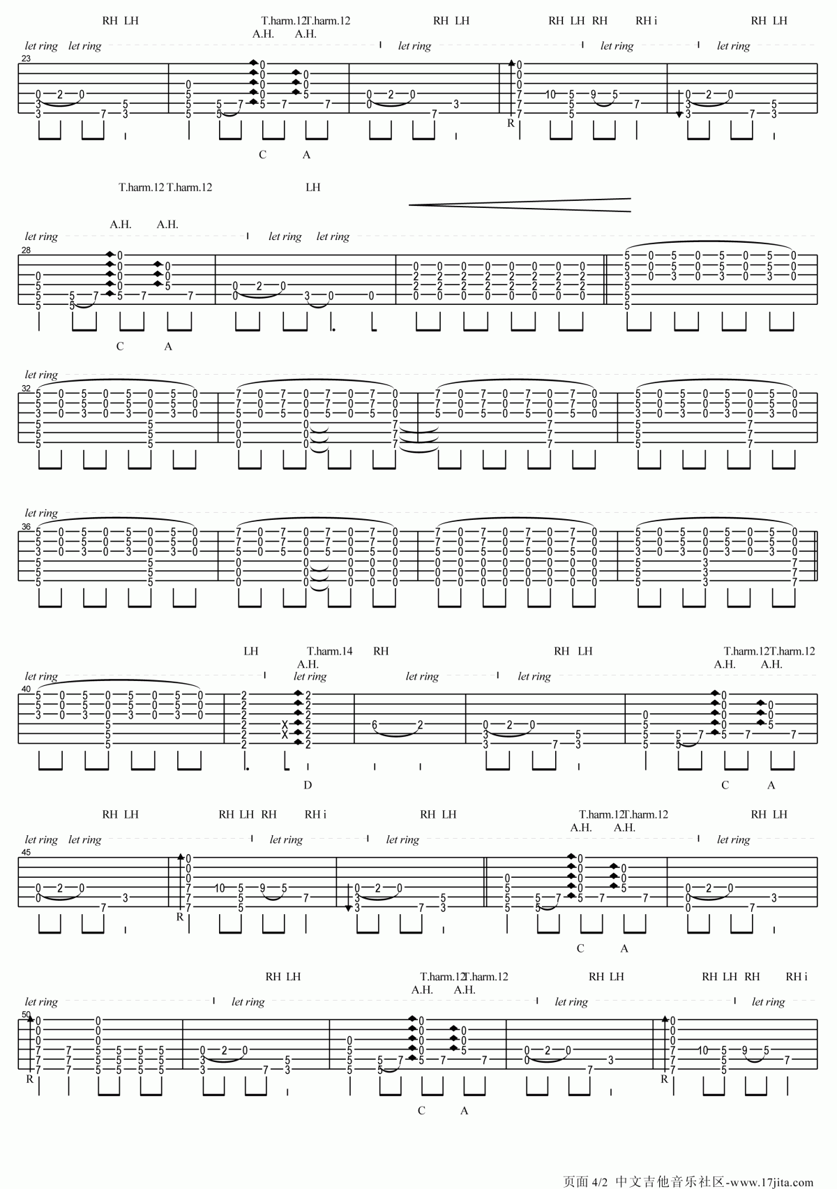 押尾桑_Merry_Christmas_Mr_Lawrence吉他谱