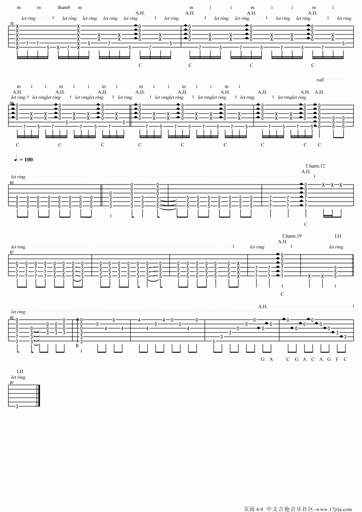 押尾桑_Merry_Christmas_Mr_Lawrence吉他谱