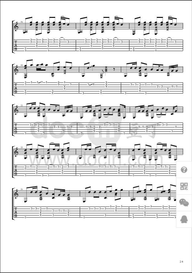 roar指弹谱_原调六线谱_Katy_Perry