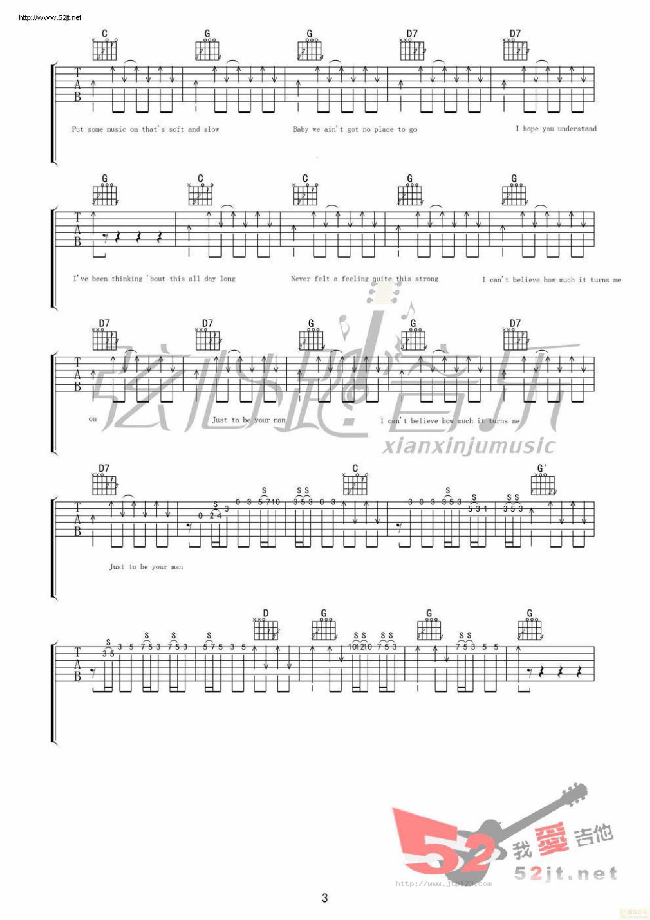 YourMan吉他谱_JoshTurner_C调和弦弹唱谱_高清_图谱3