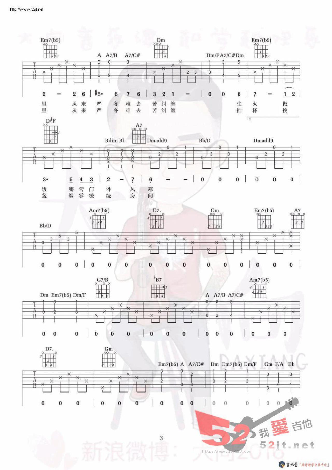 三月的一整月我是歌手Live吉他谱_李健_F调和弦弹唱谱_图谱3