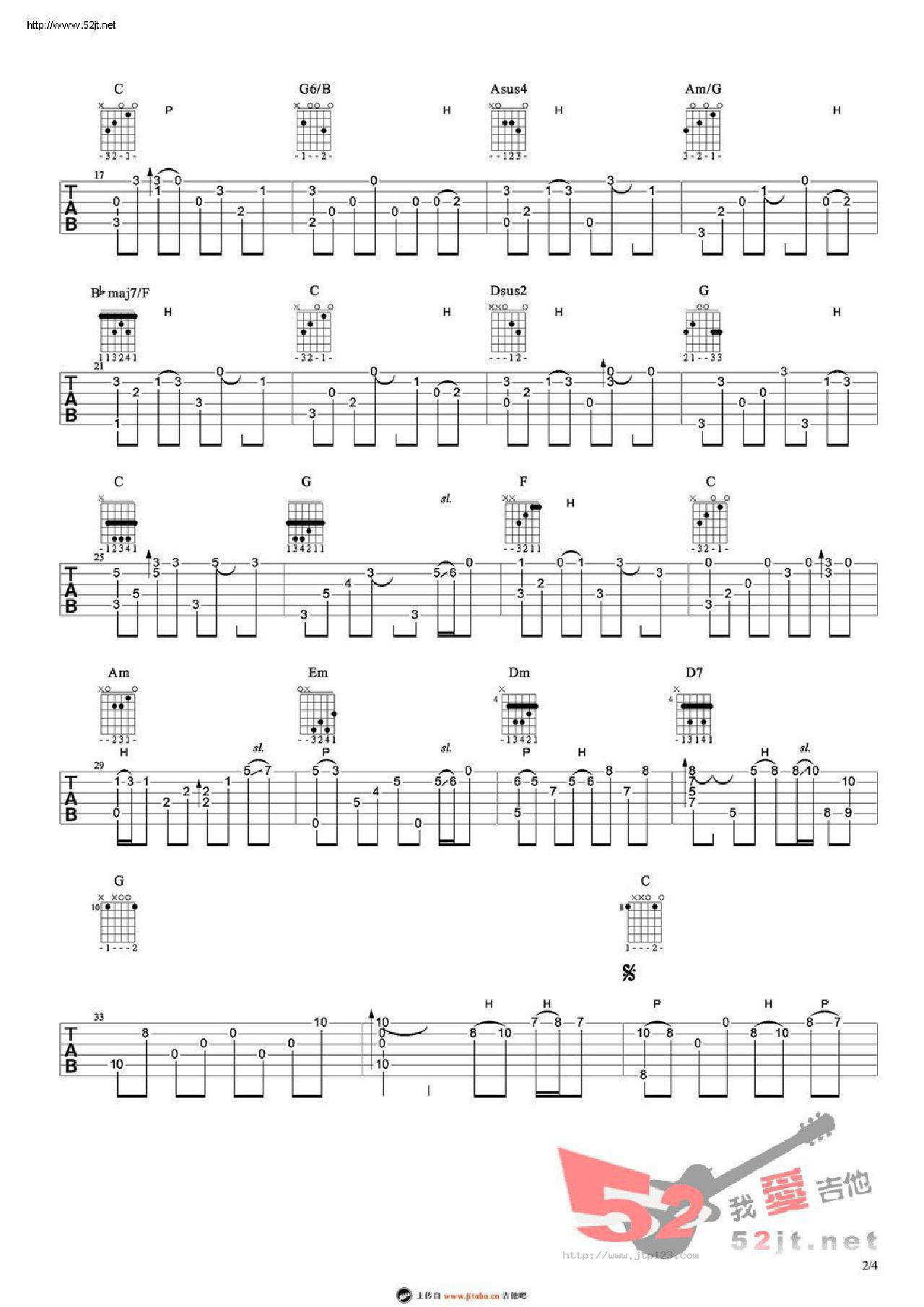 我们都被忘了吉他谱_谢安琪_C调和弦弹唱谱_我爱你爱你爱我片尾曲_图谱2