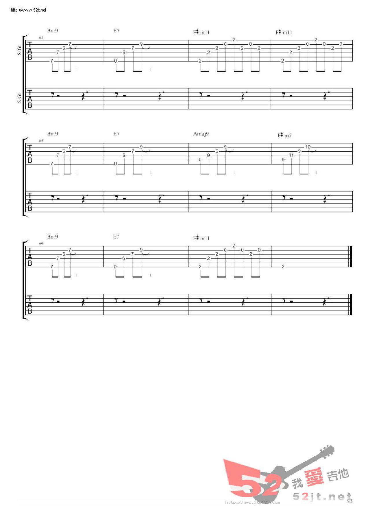 你只是经过吉他谱_陈鸿宇_G调指弹/独奏谱_原版_图谱5