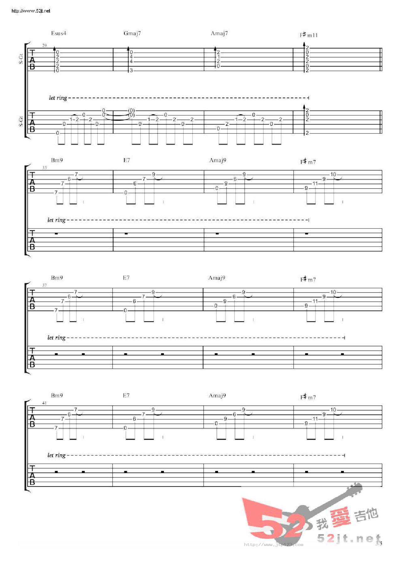 你只是经过吉他谱_陈鸿宇_G调指弹/独奏谱_原版_图谱3