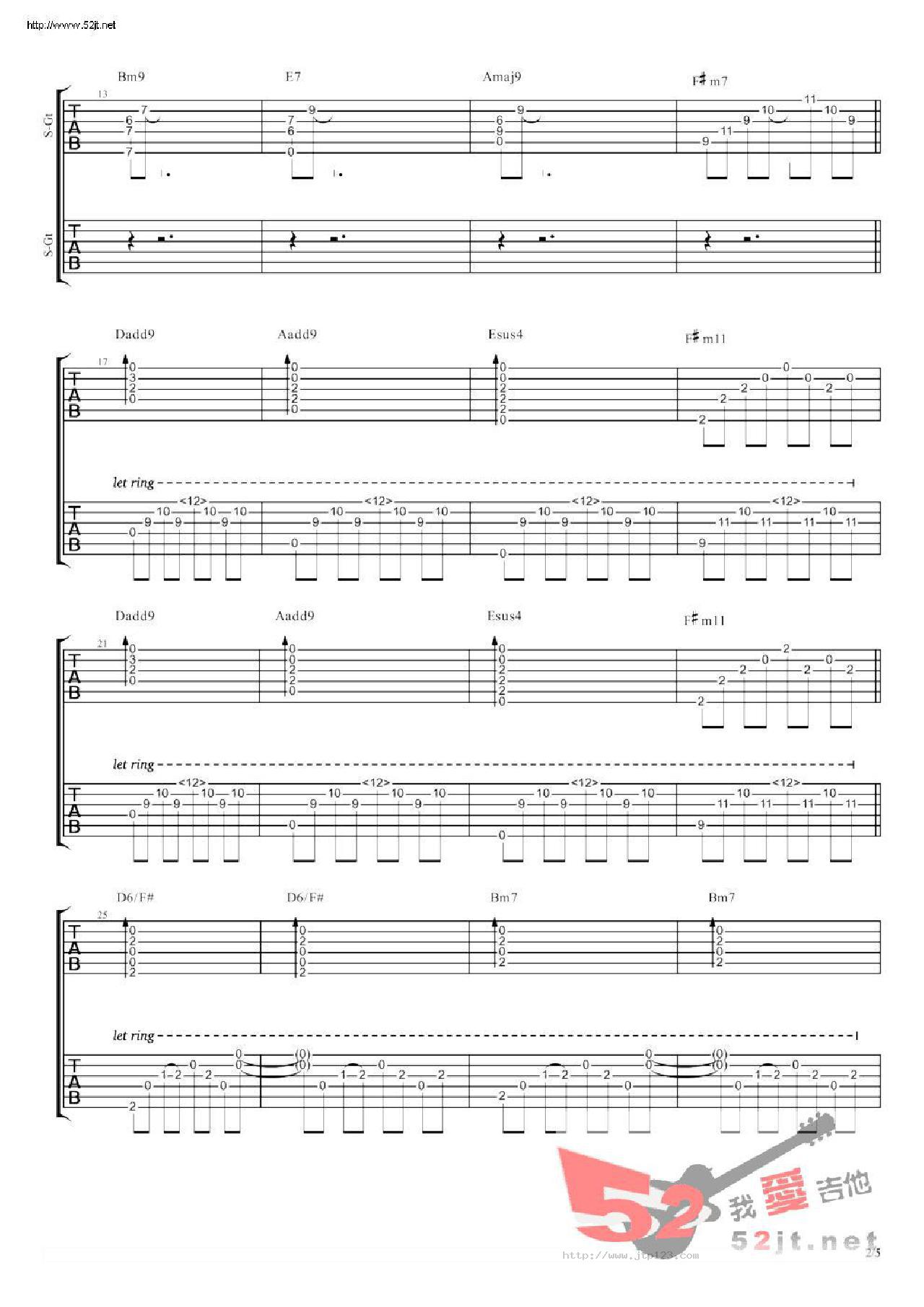 你只是经过吉他谱_陈鸿宇_G调指弹/独奏谱_原版_图谱2