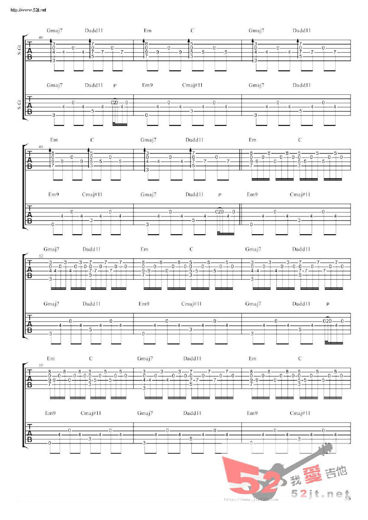 途中吉他谱_陈鸿宇_C调指弹/独奏谱_原版_图谱5