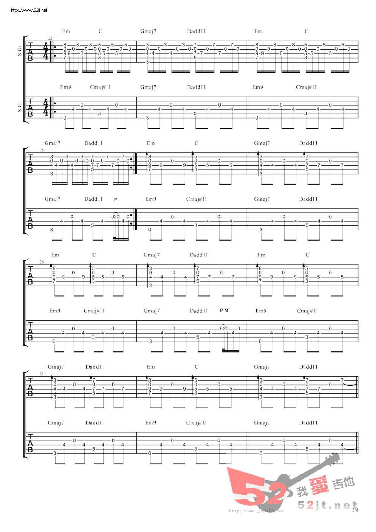 途中吉他谱_陈鸿宇_C调指弹/独奏谱_原版_图谱3