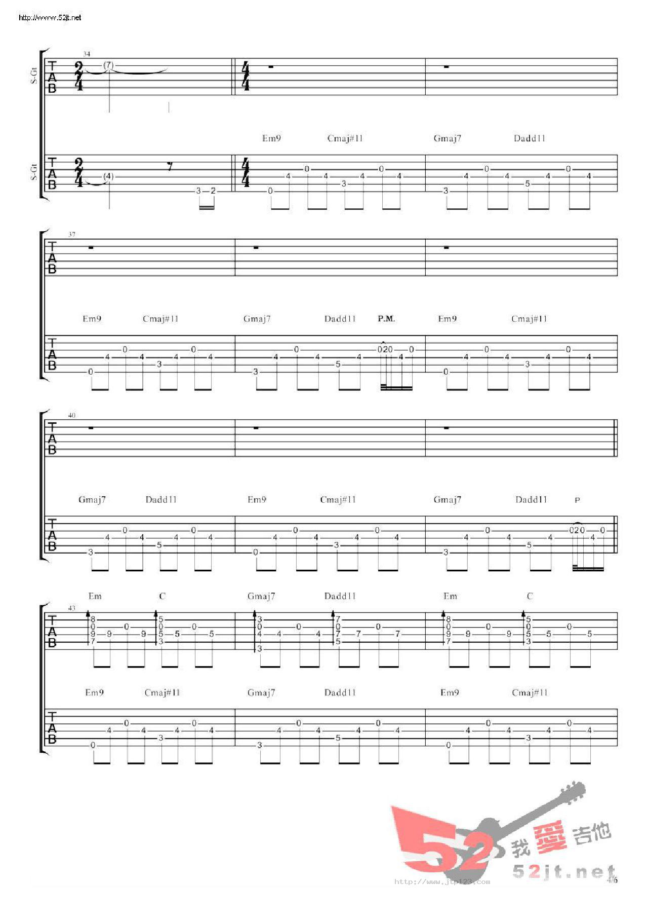 途中吉他谱_陈鸿宇_C调指弹/独奏谱_原版_图谱4