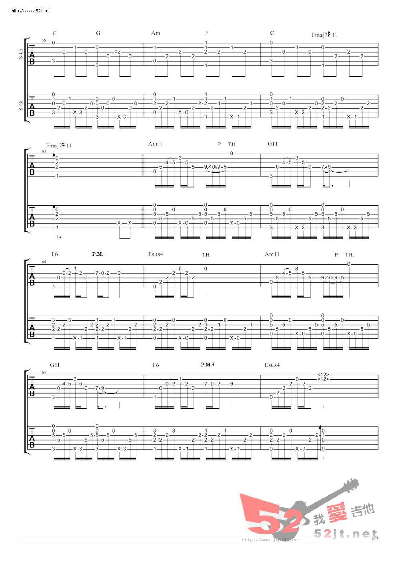 早春的树吉他谱_陈鸿宇_C调指弹/独奏谱_原版_图谱6