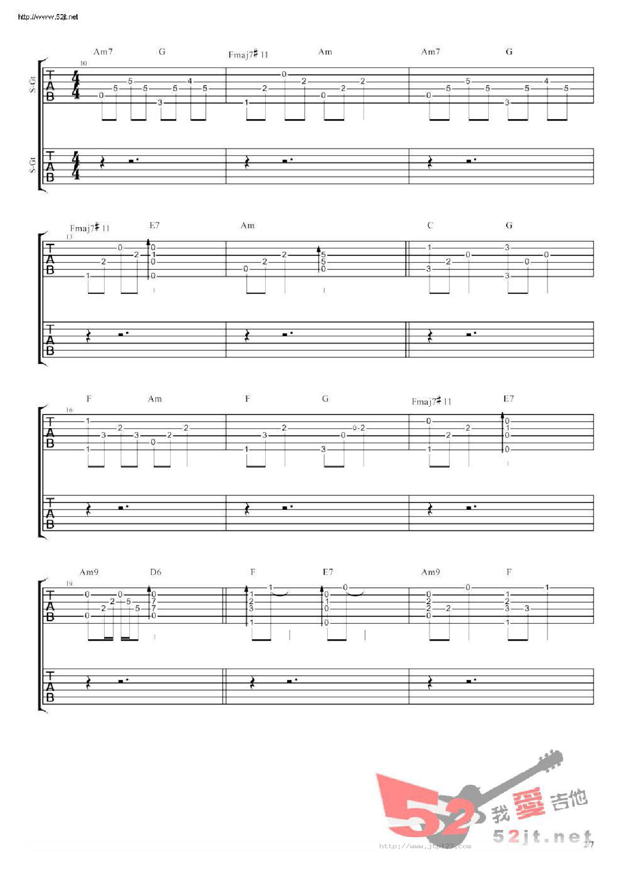 早春的树吉他谱_陈鸿宇_C调指弹/独奏谱_原版_图谱2