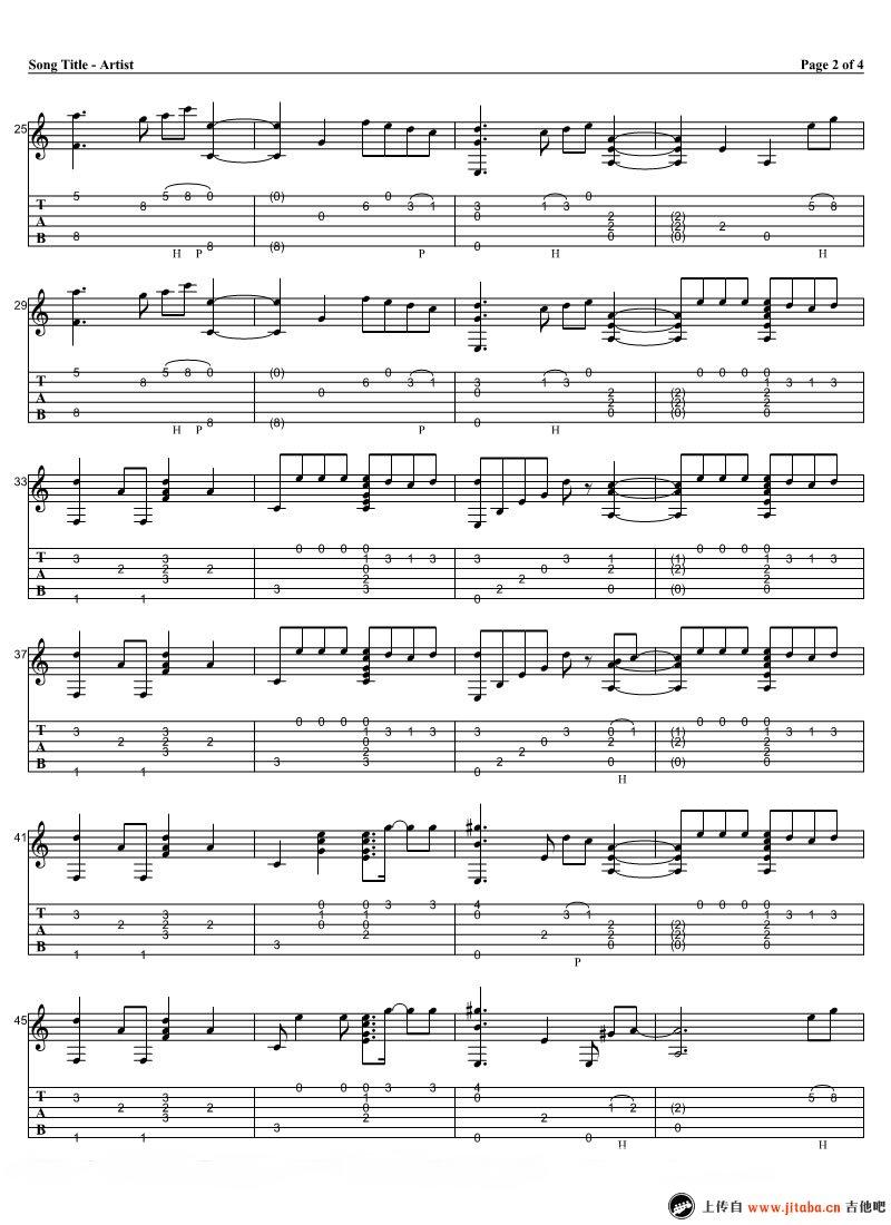 防弹少年团_save_me_吉他指弹谱_独奏谱完整版