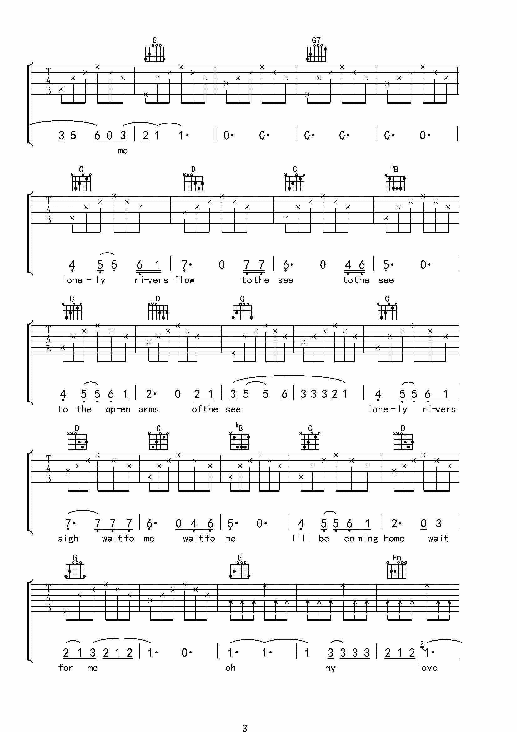 人鬼情未了吉他谱_G调_张永波编配_Bobby_Hatfield