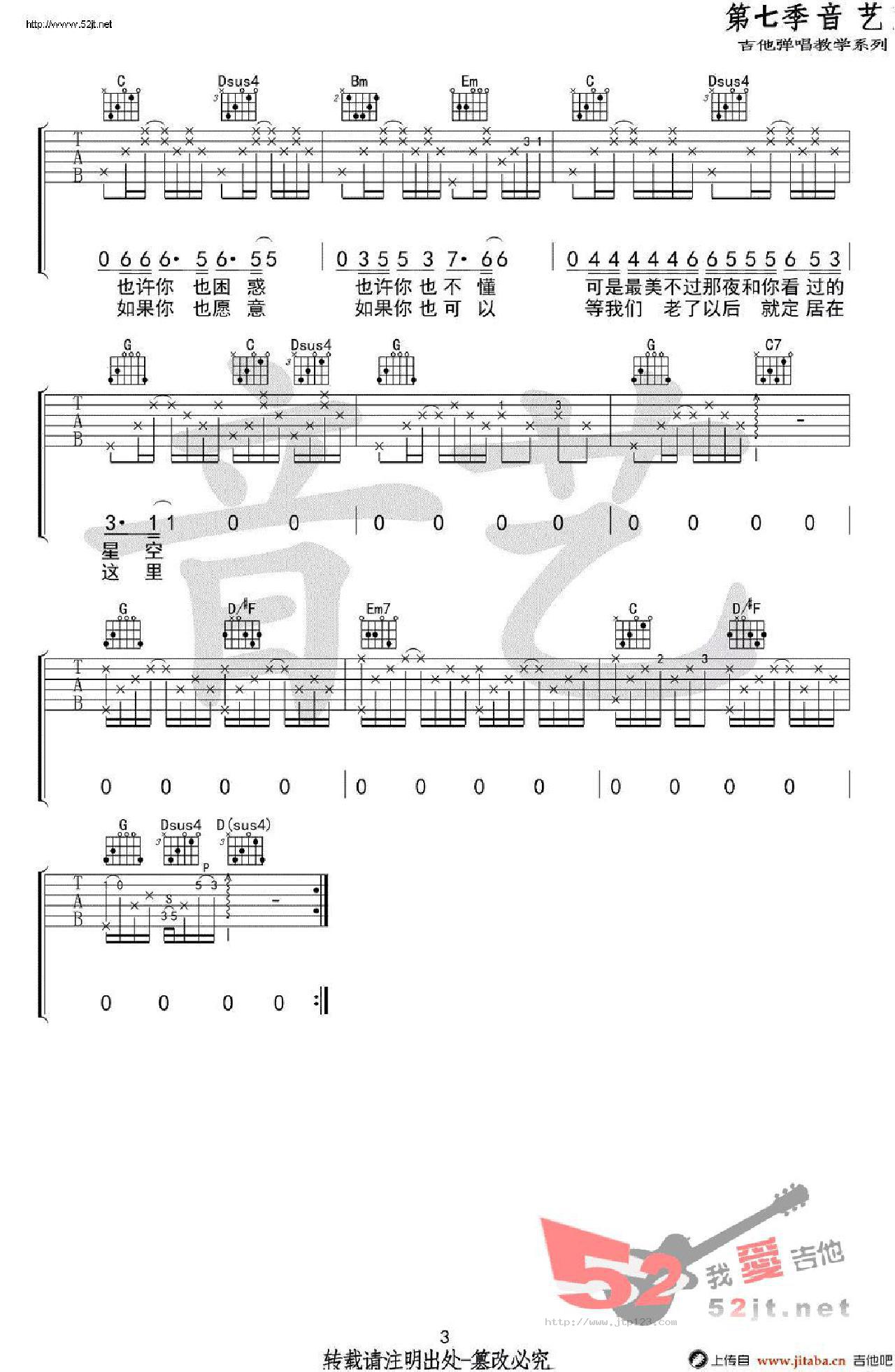 等我们老了就定居在重庆吉他谱_房东的猫_G调和弦弹唱谱_图谱3